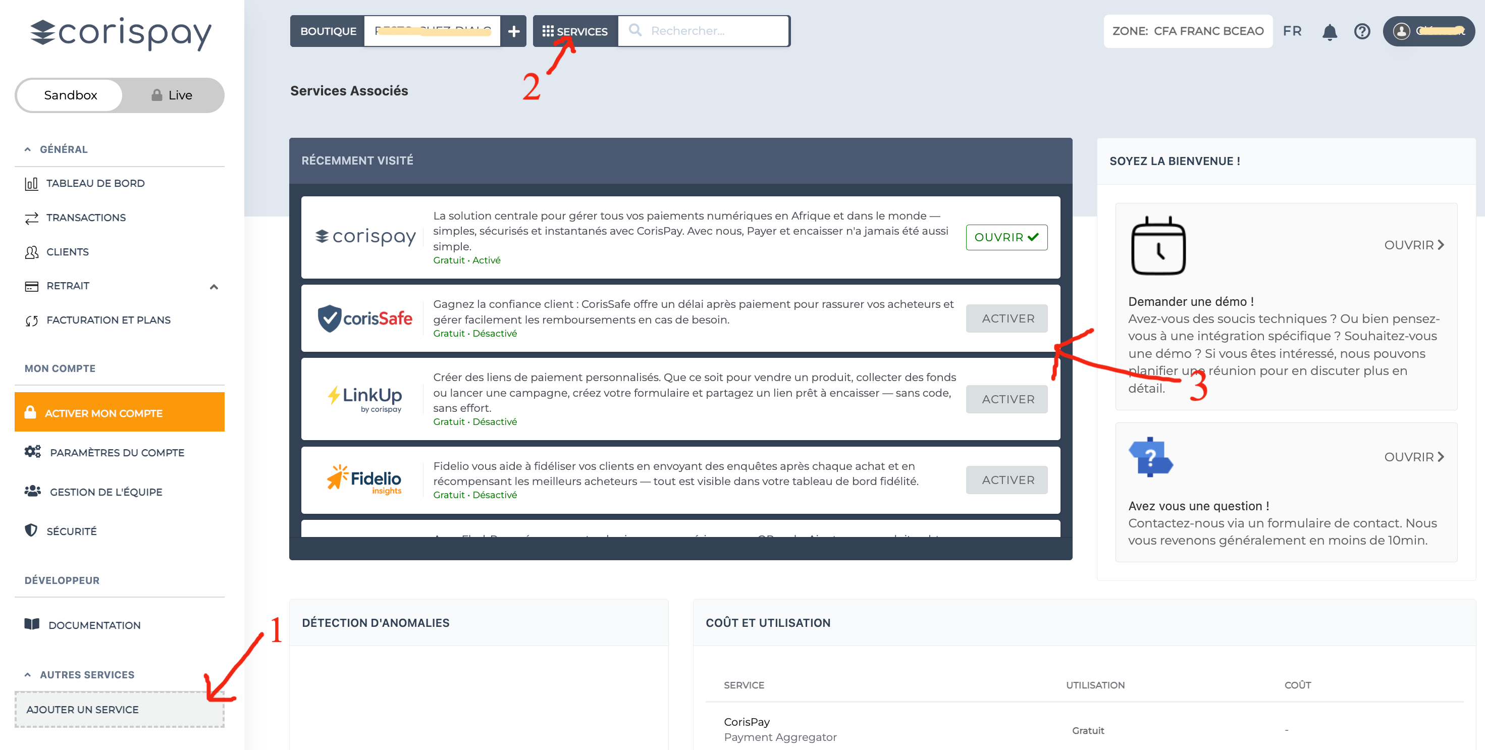 Vue d’ensemble des Services liés
