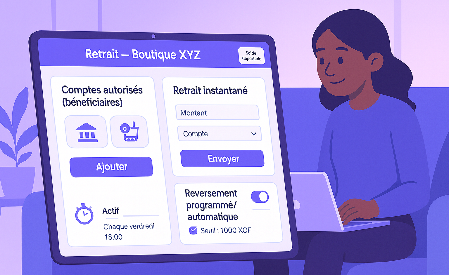 Vue d’ensemble des retraits CorisPay